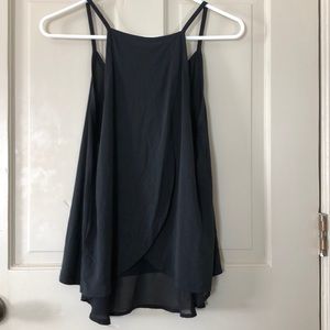 PEEKABOO BACK BLACK TANK
